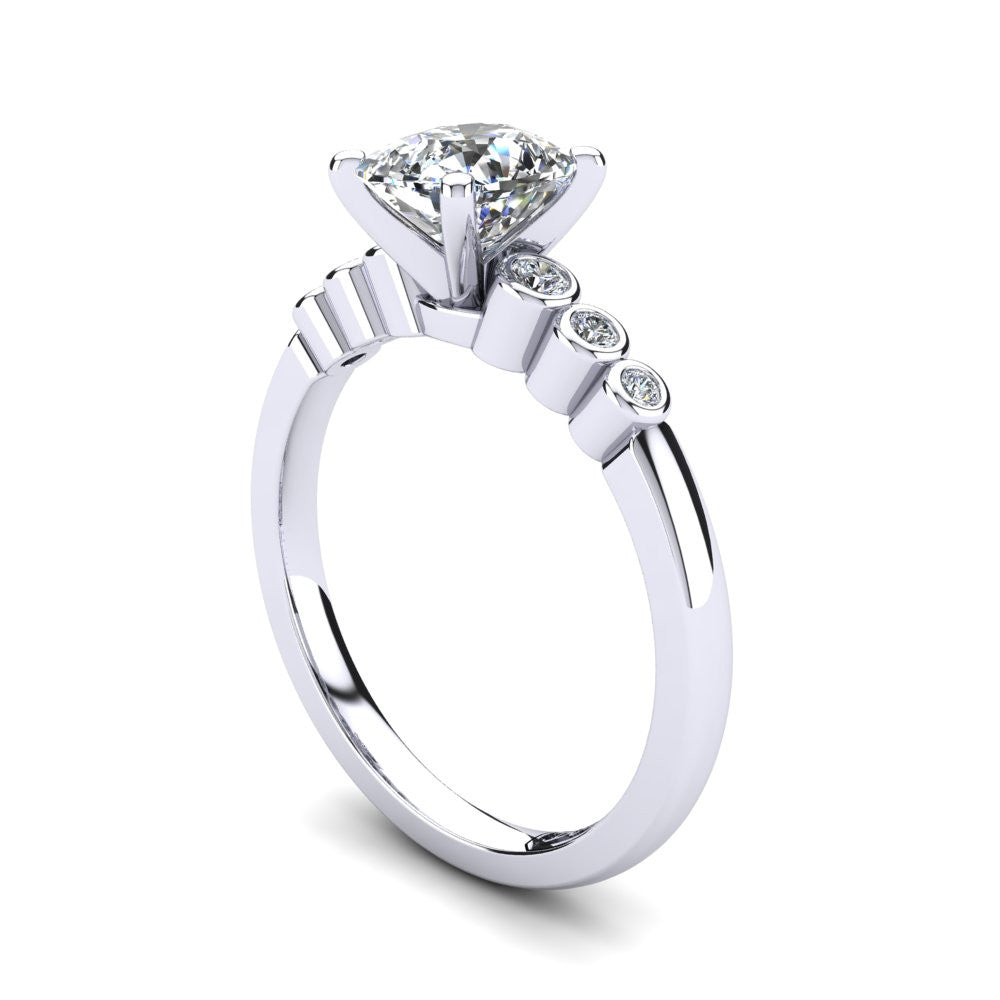 'Riley' Cushion Cut Engagement Ring
