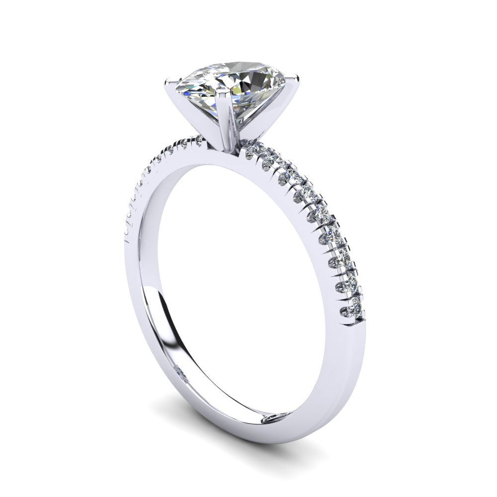 'Chloe' Oval Cut Engagement Ring