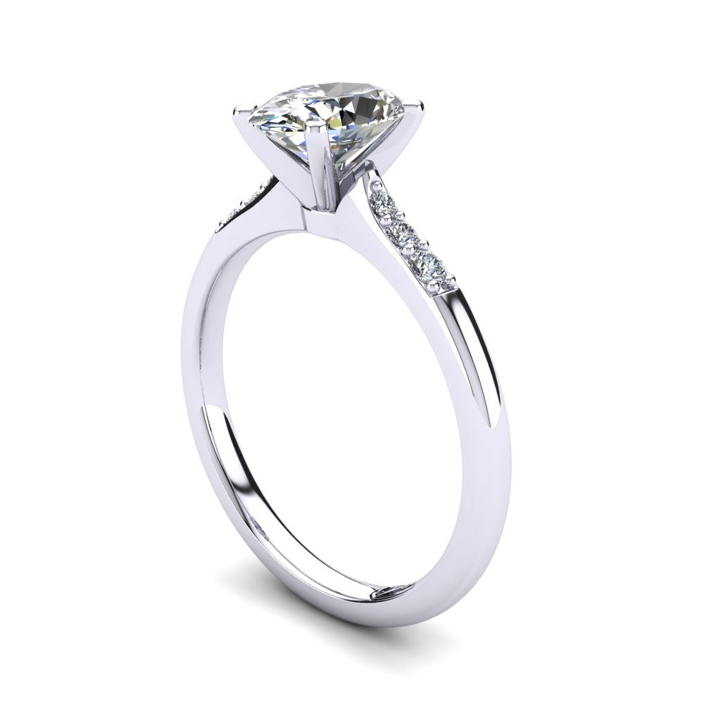 'Hope' Oval Cut Engagement Ring