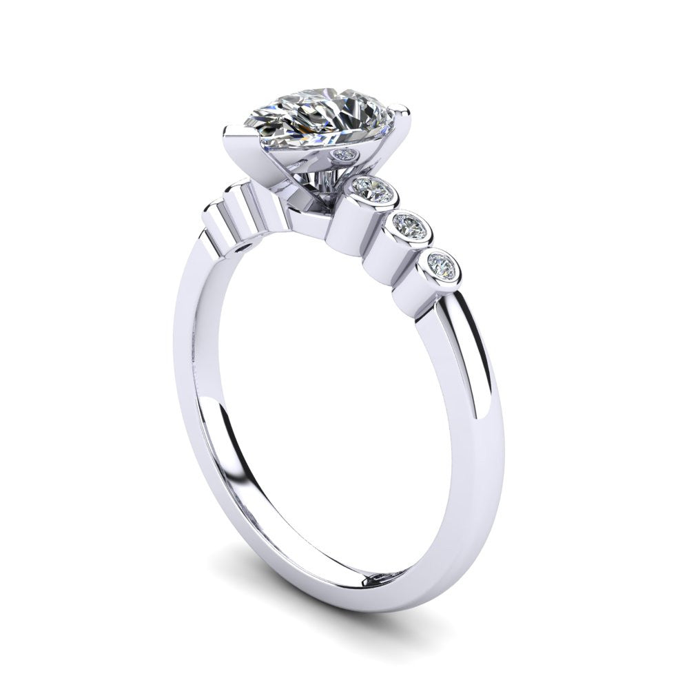 'Riley' Pear Cut Engagement Ring
