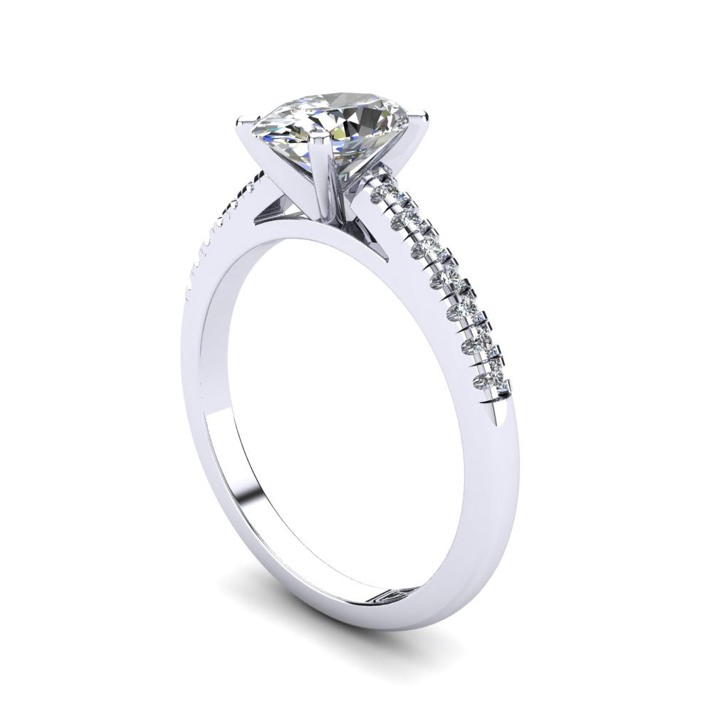 'Julia' Oval Cut Engagement Ring