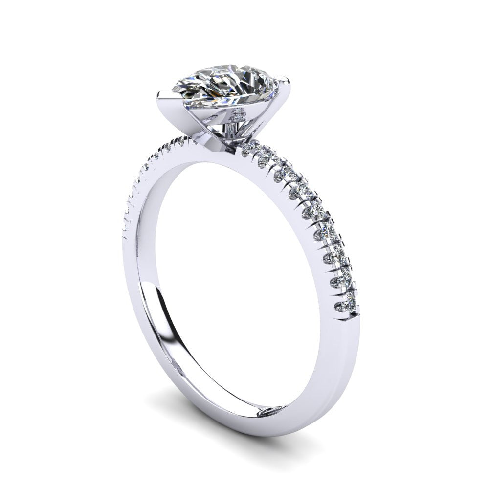 'Chloe' Pear Cut Engagement Ring