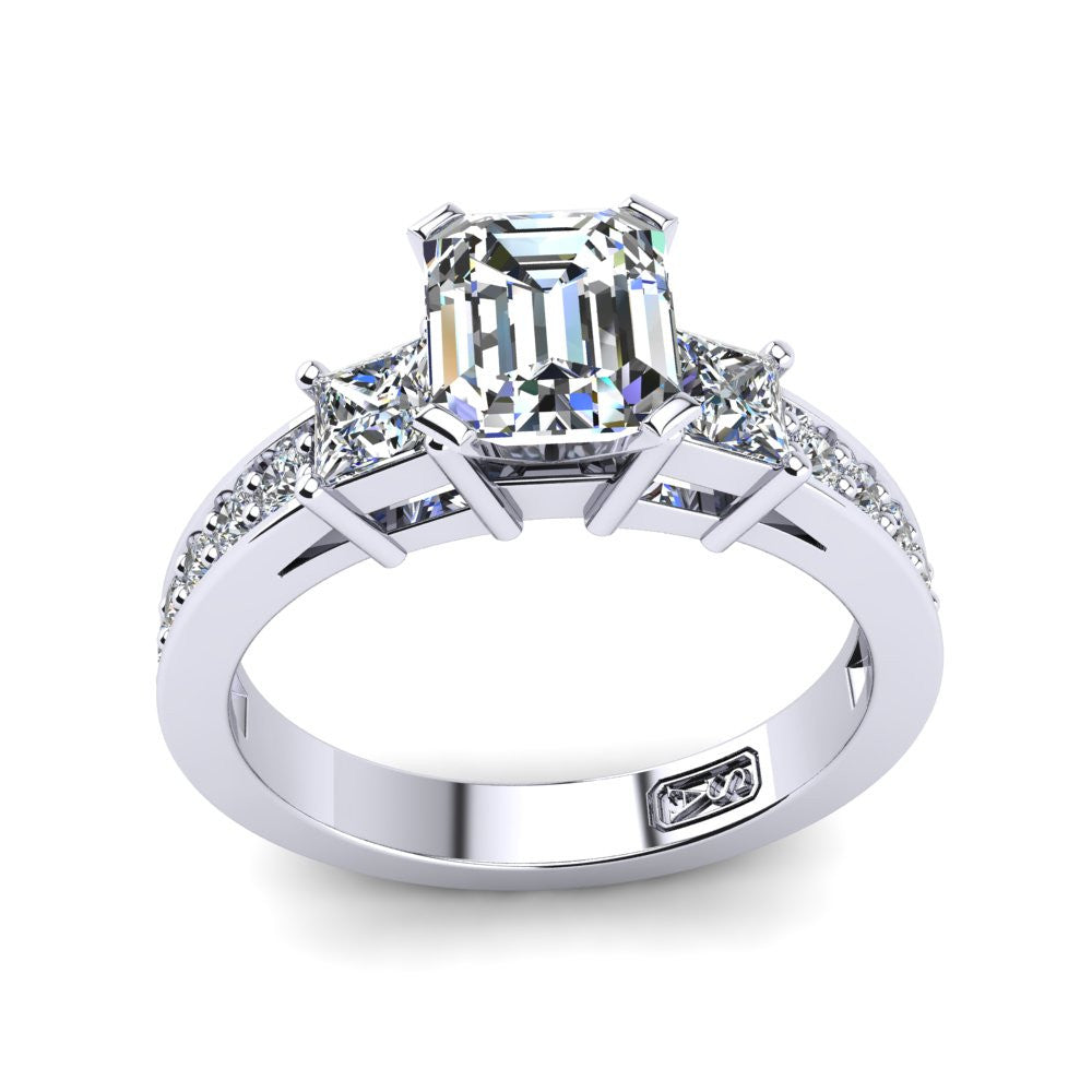 'Tayla' Emerald Cut Engagement Ring