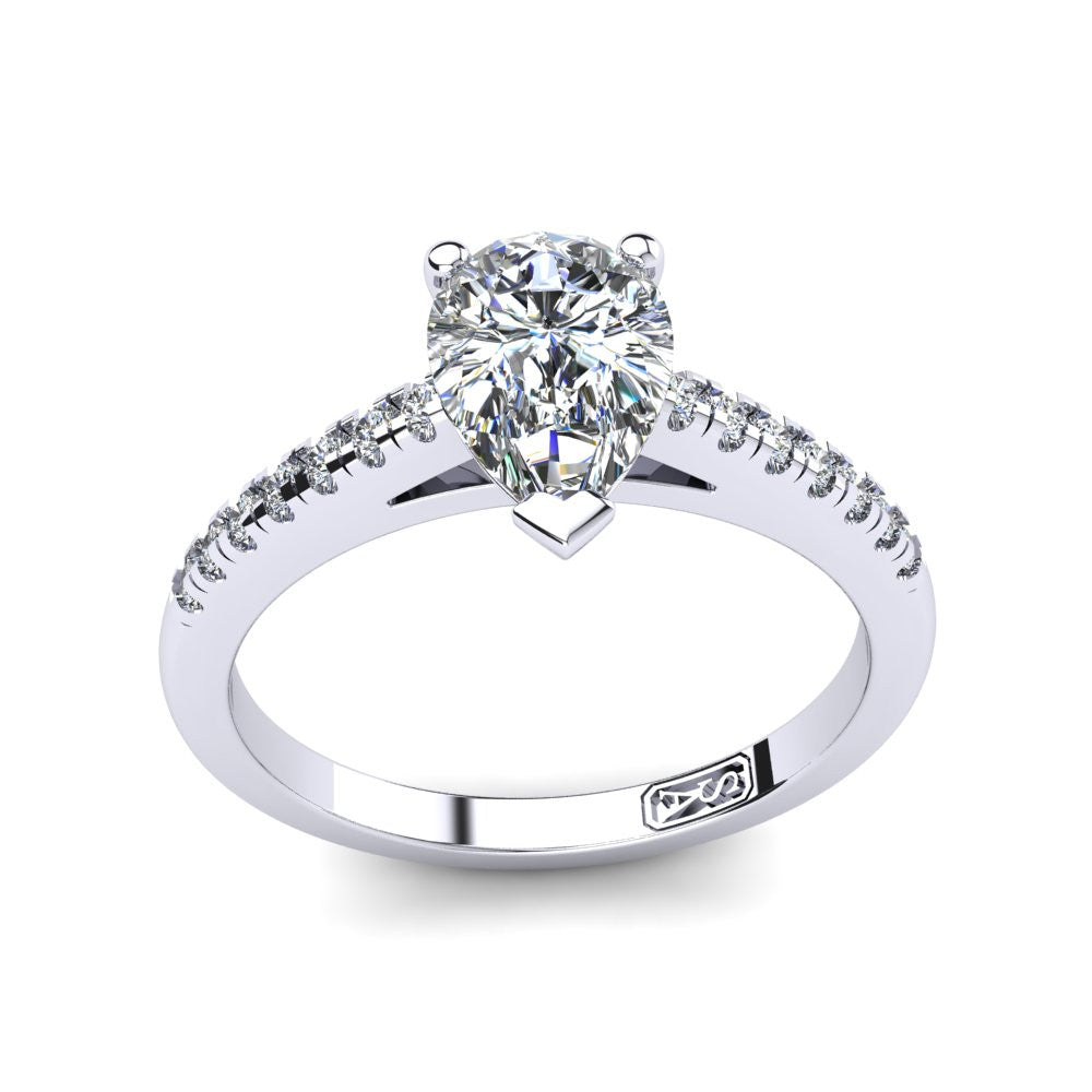 'Julia' Pear Cut Engagement Ring
