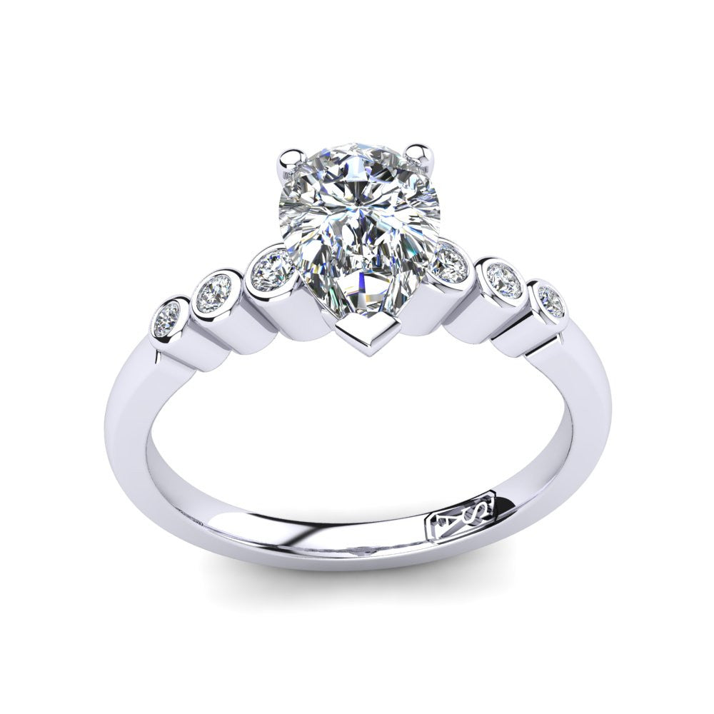 'Riley' Pear Cut Engagement Ring