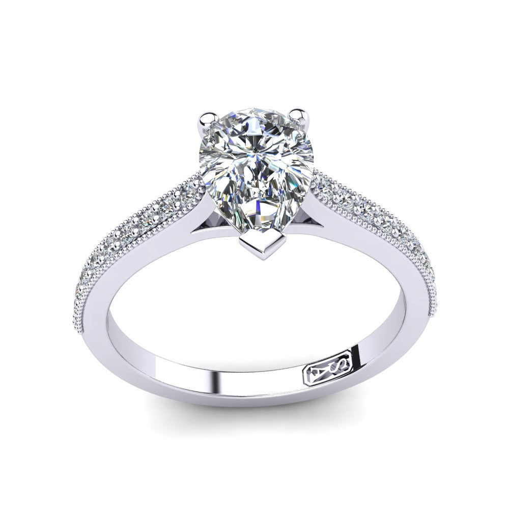 'Nadia' Pear Cut Engagement Ring