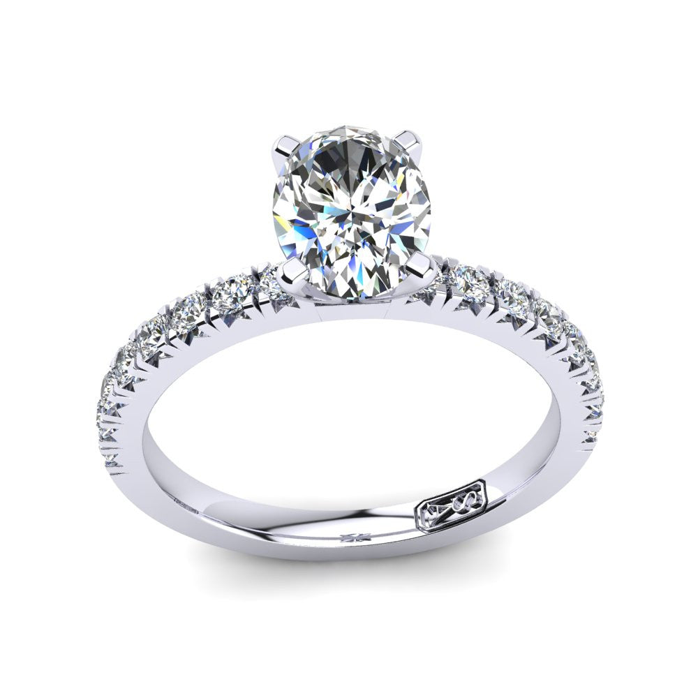 'Emily' Oval Cut Engagement Ring
