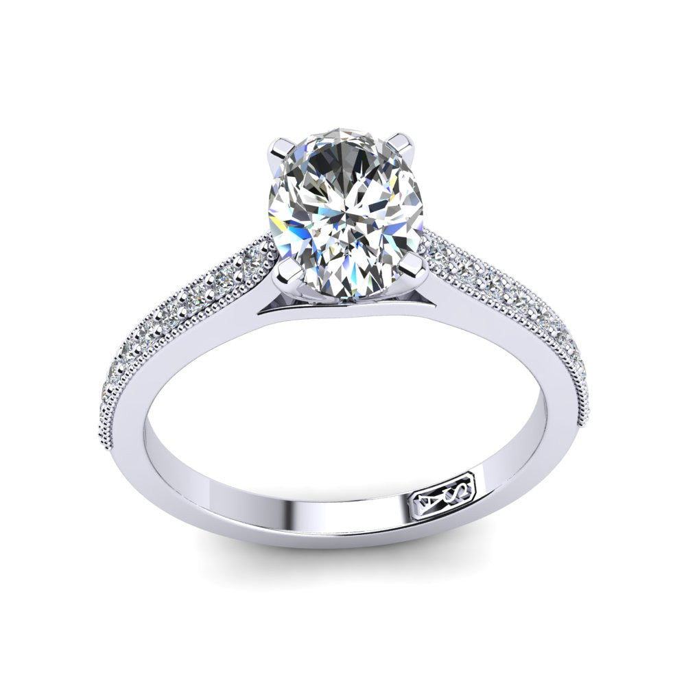 'Nadia' Oval Cut Engagement Ring