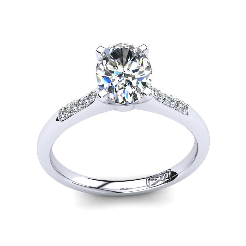 'Hope' Oval Cut Engagement Ring