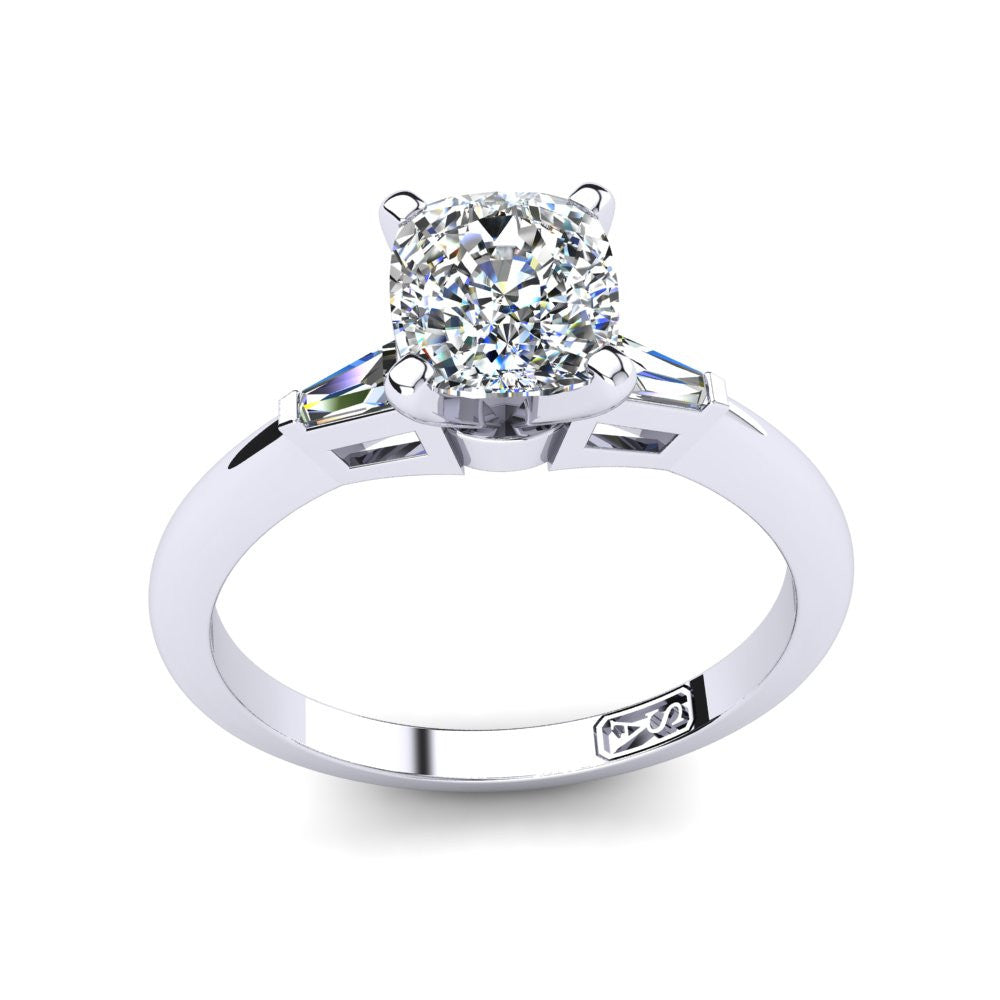 'Marni' Cushion Cut Engagement Ring