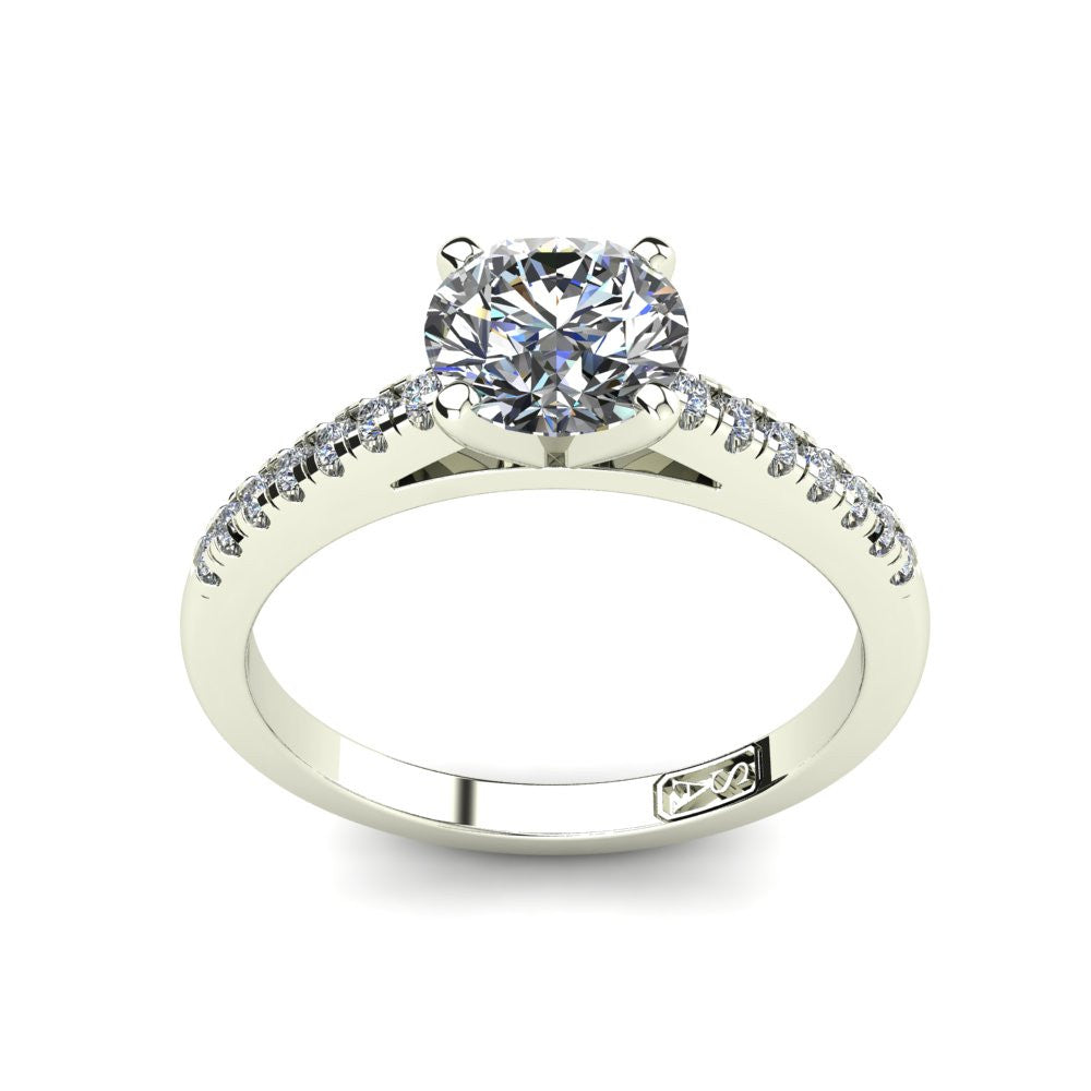 'Julia' Round Brilliant Cut Engagement Ring