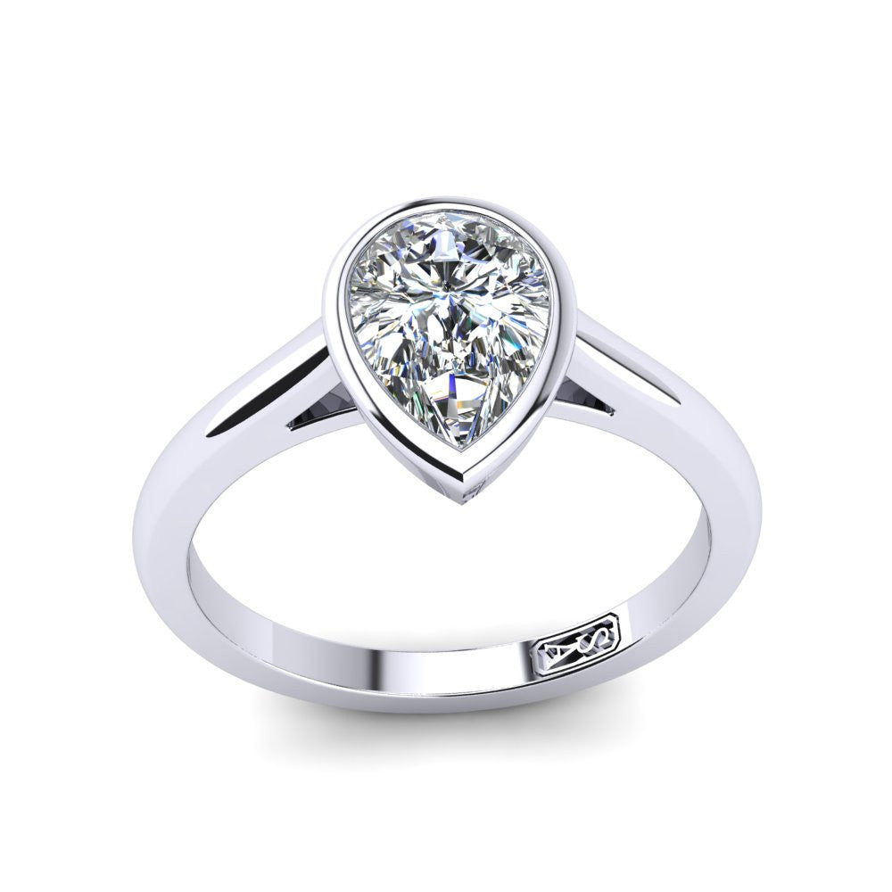 'Abbie' Pear Cut Engagement Ring