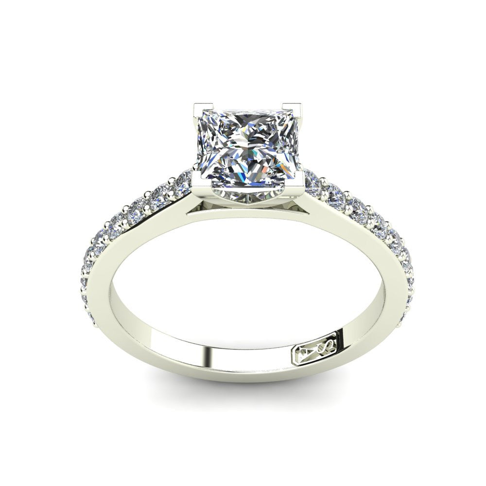 'Sasha' Princess Cut Engagement Ring