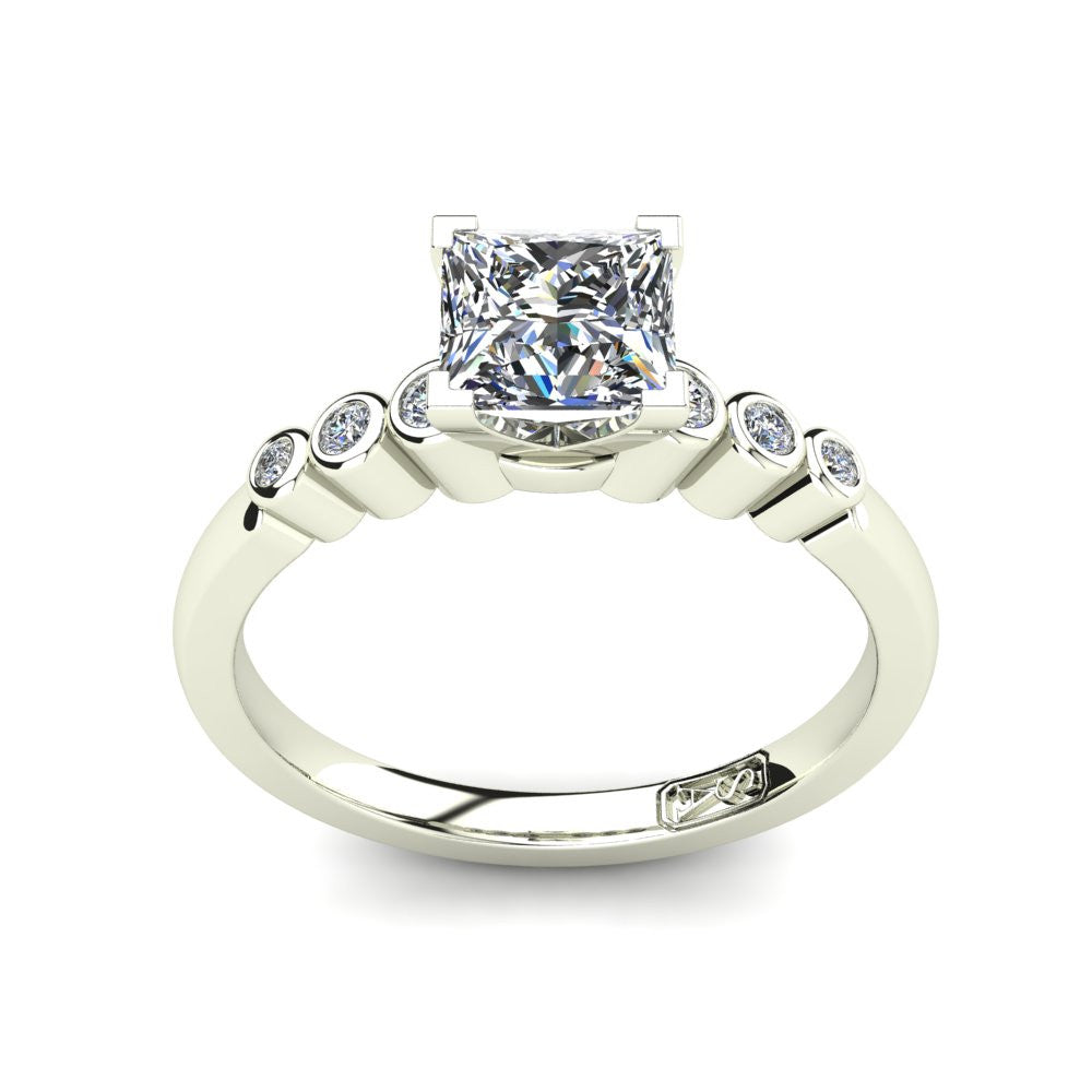 'Riley' Princess Cut Engagement Ring