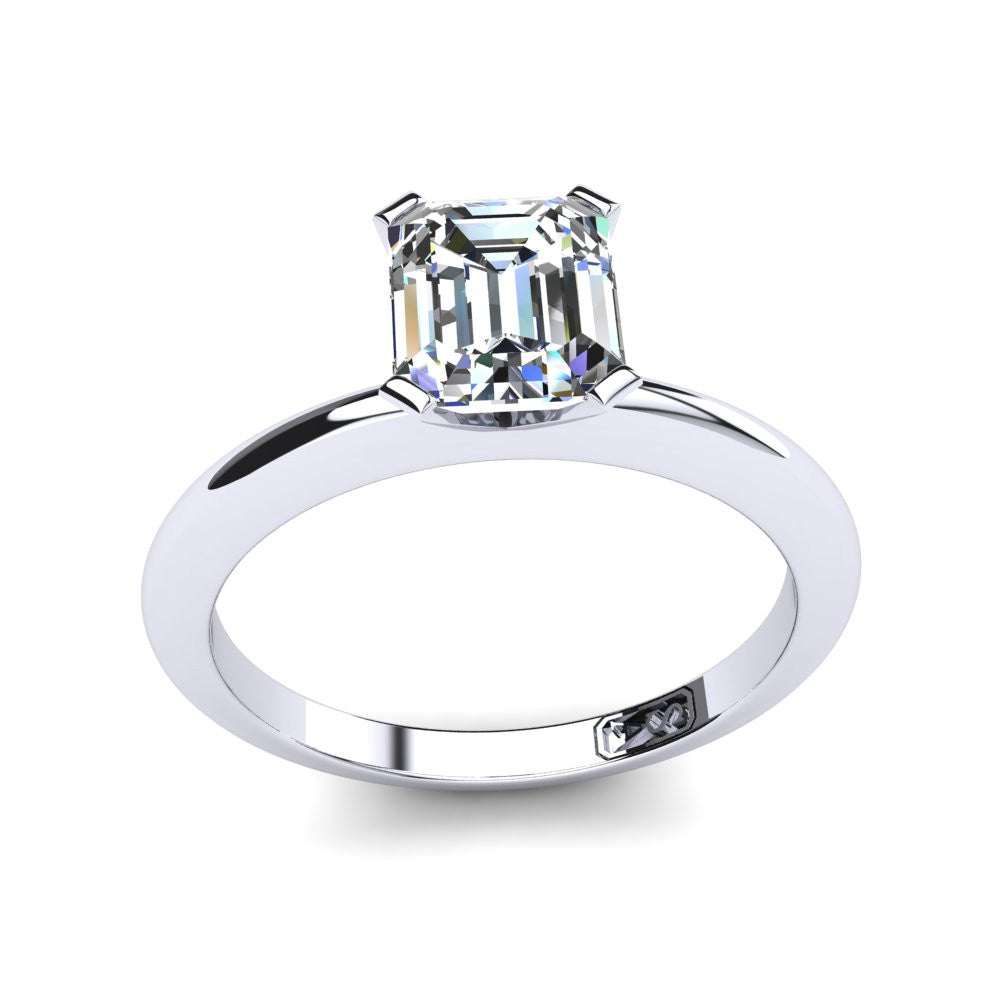 'Nicole' Emerald Cut Engagement Ring