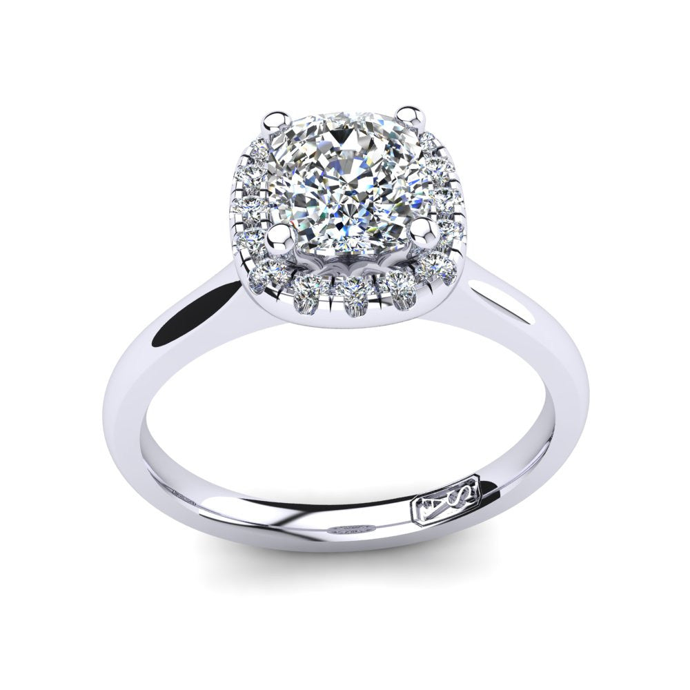 'Lola' Cushion Cut Engagement Ring