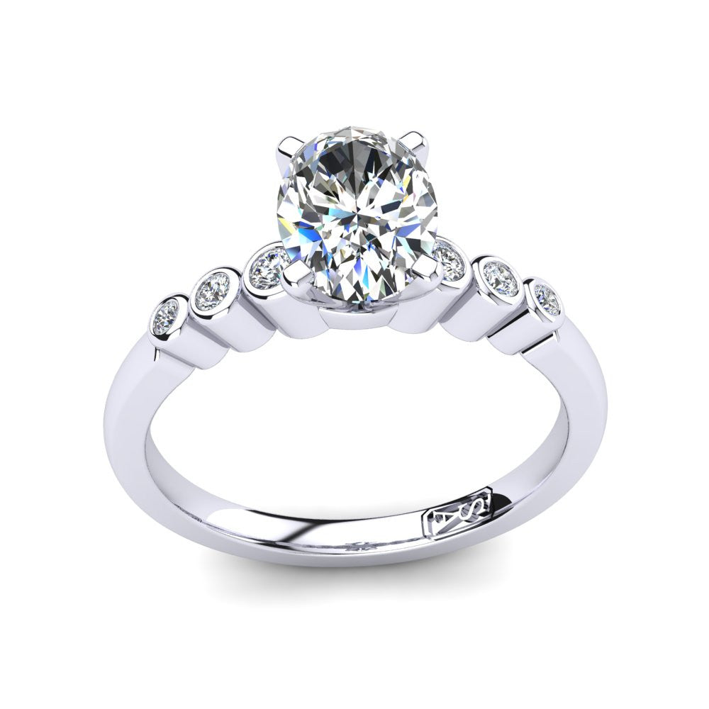 'Riley' Oval Cut Engagement Ring