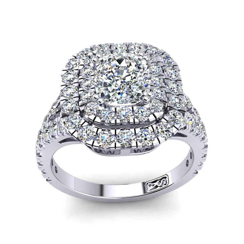 'Emma' Cushion Cut Engagement Ring