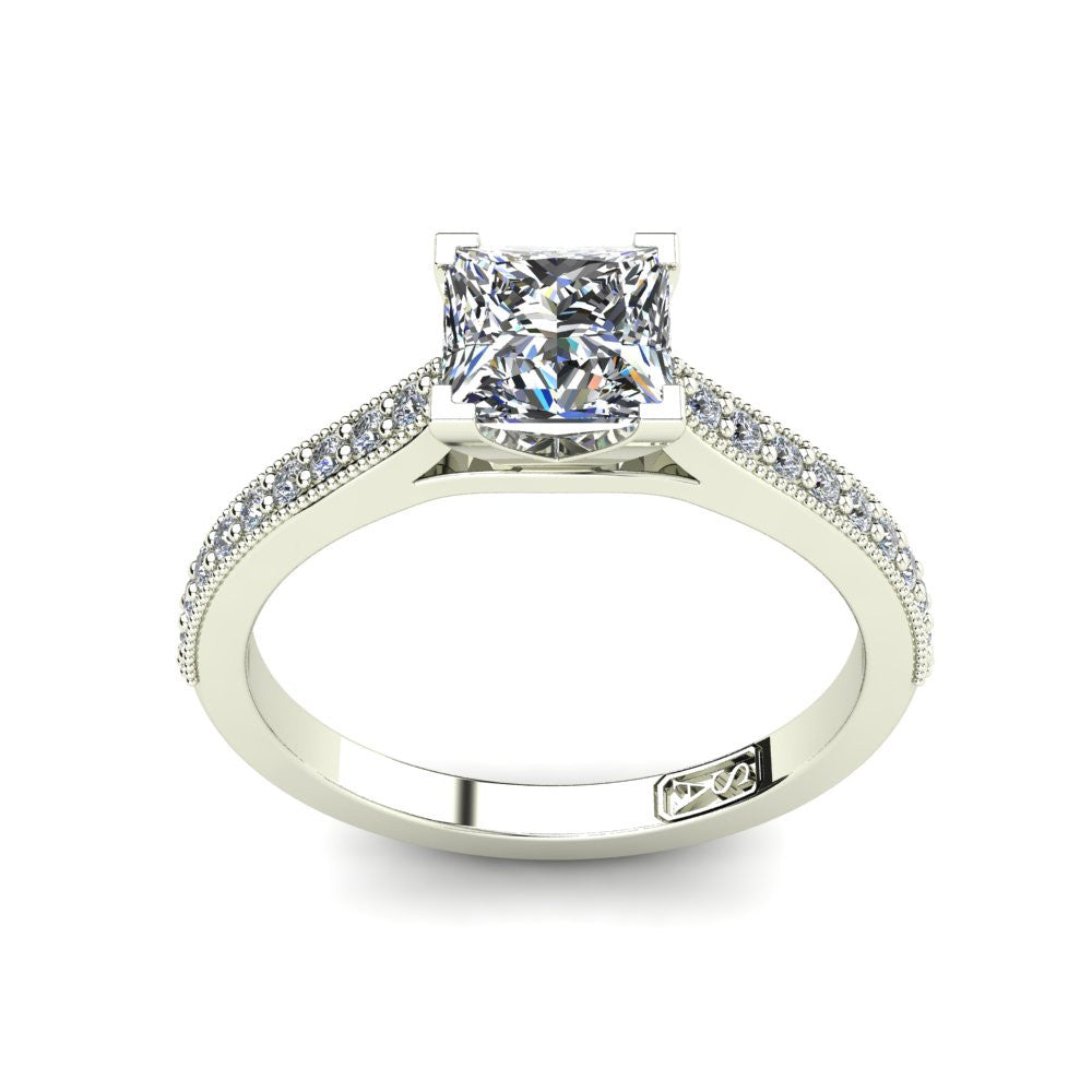 'Nadia' Princess Cut Engagement Ring
