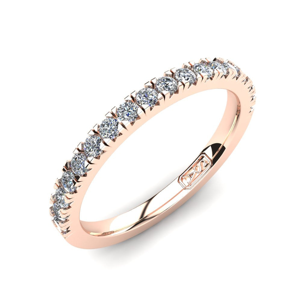 Claw Set Diamond Wedding Band