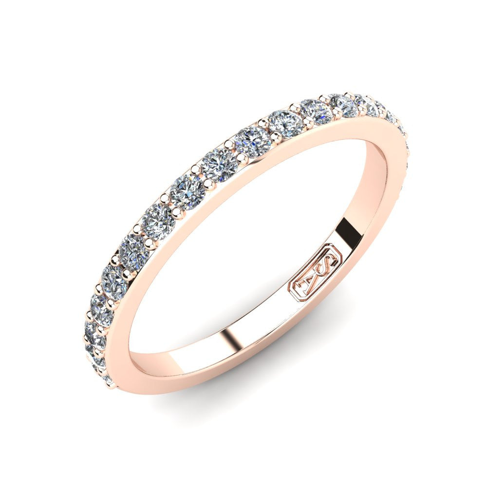 Shared Claw Diamond Wedding Band