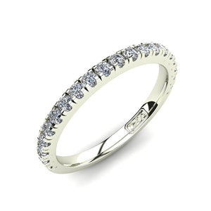 U Claw Set Diamond Wedding Band