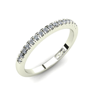 Petite U Claw Set Diamond Wedding Band