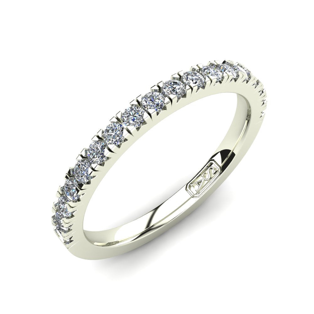 Claw Set Diamond Wedding Band