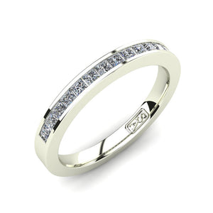 Channel Set Diamond Wedding Band