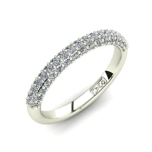 Pave Set Diamond Wedding Band