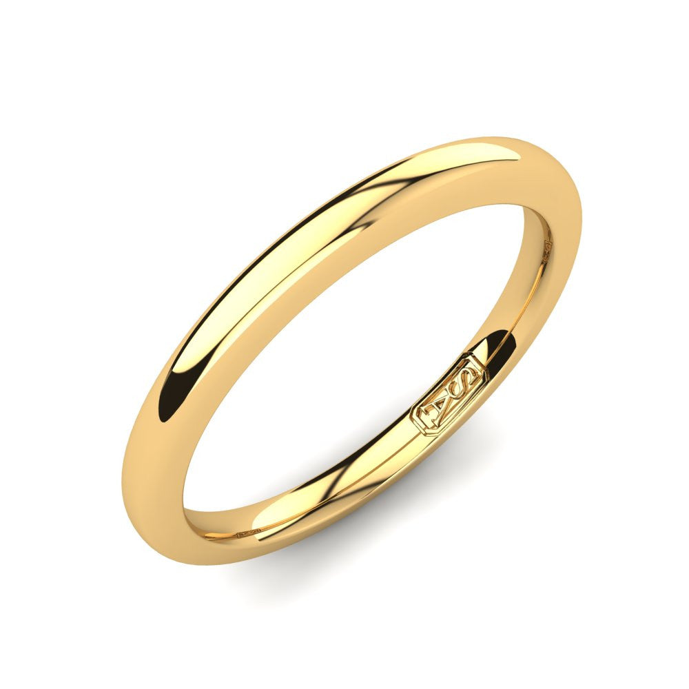 Classic Half Round Wedding Band