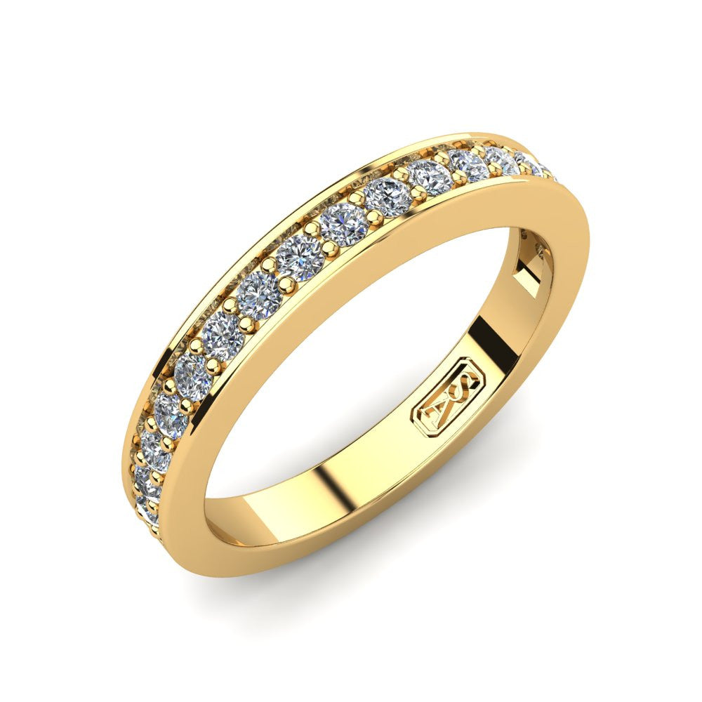 Bead Set Diamond Wedding Band