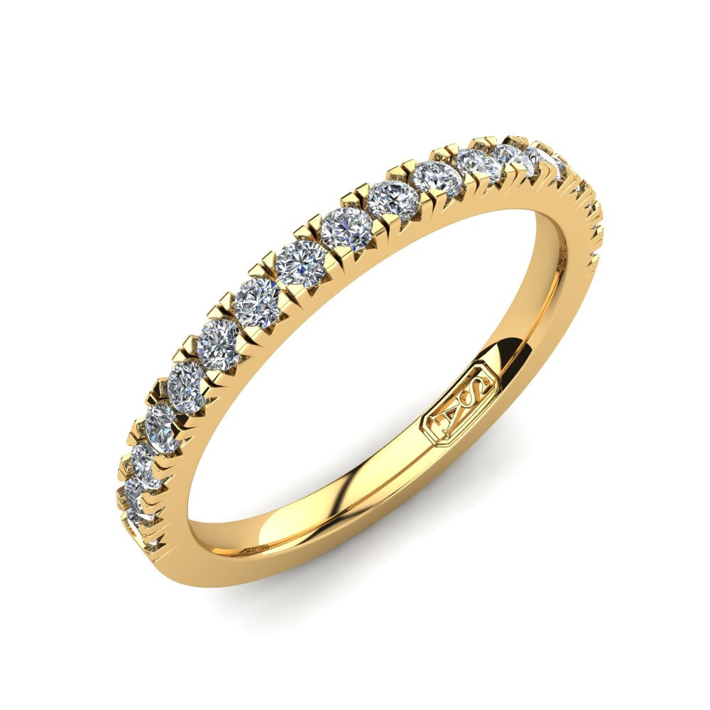 Claw Set Diamond Wedding Band
