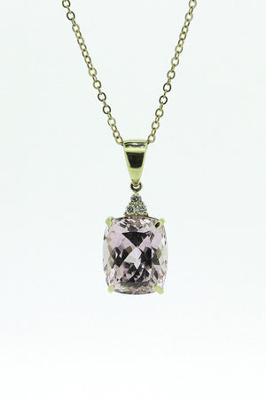 16.83ct Kunzite and Diamond Pendant