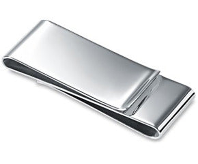 Double-Sided Money Clip in Sterling Silver