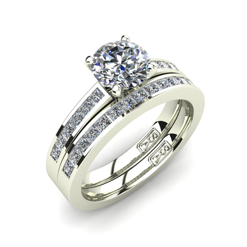 Channel Set Diamond Wedding Band