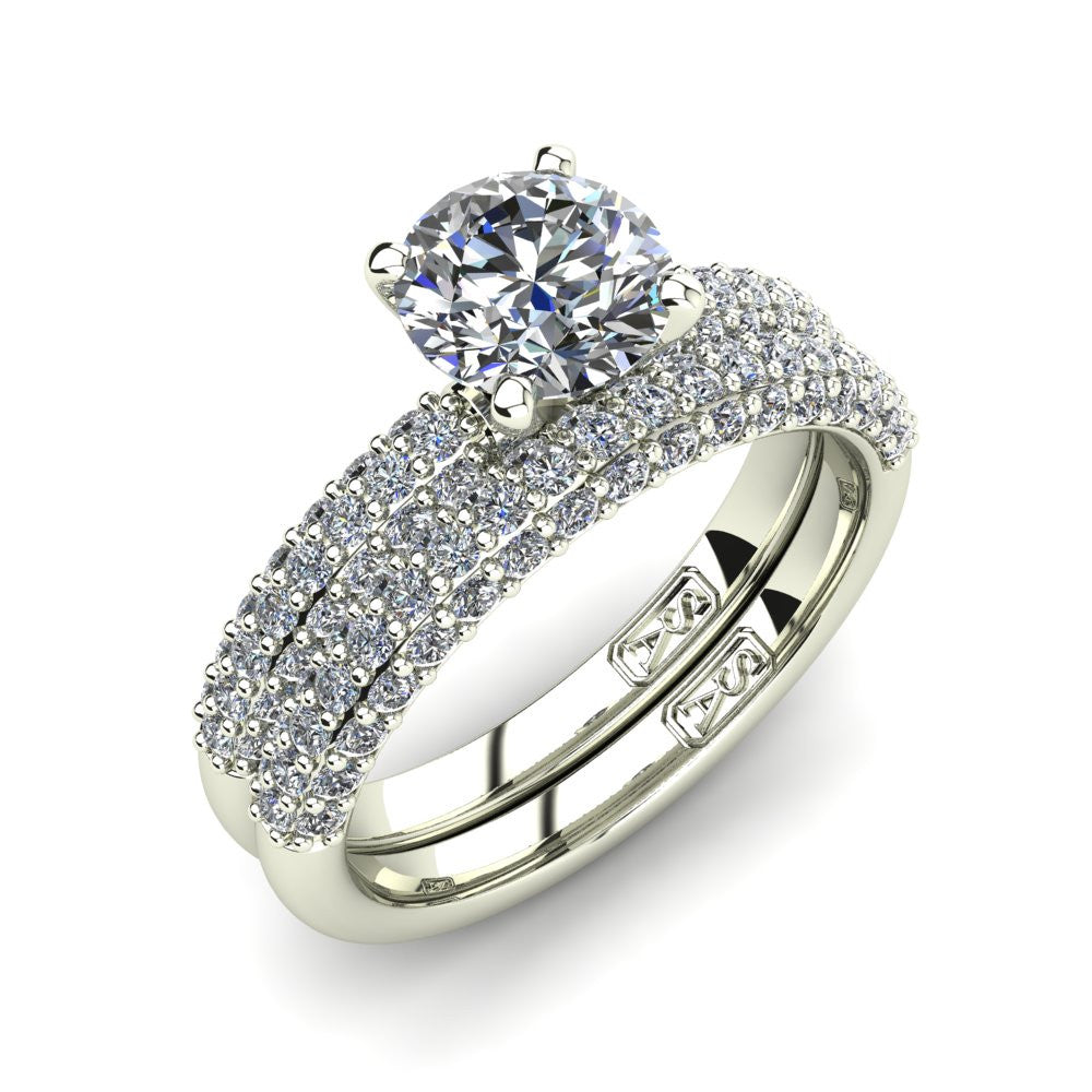 Pave Set Diamond Wedding Band