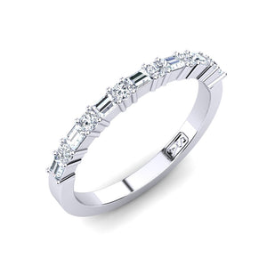 'Rose' Diamond Wedding Band