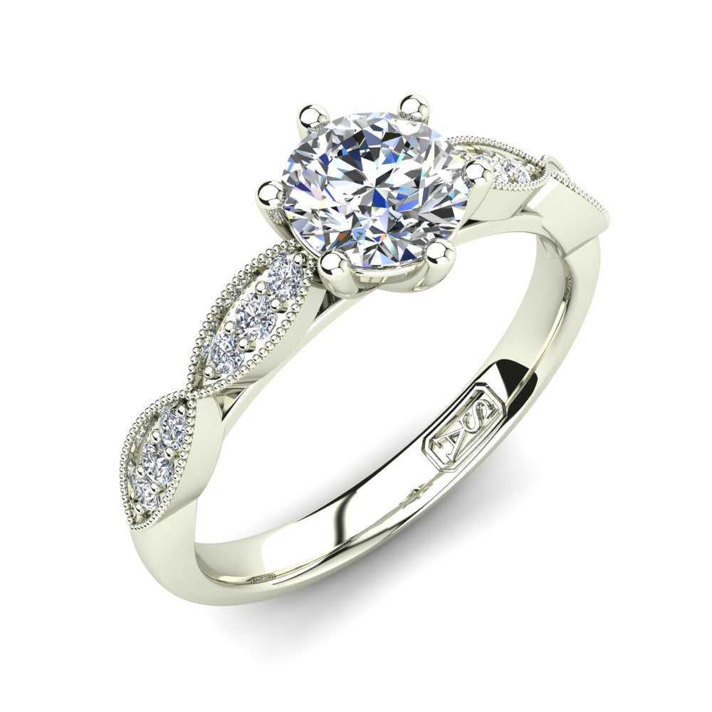 'Lisa' Round Brilliant Cut Engagement Ring