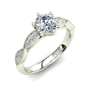 'Lisa' Round Brilliant Cut Engagement Ring