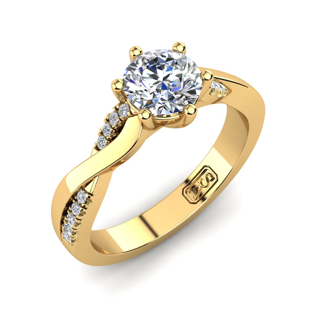 'Adele' Round Brilliant Cut Engagement Ring