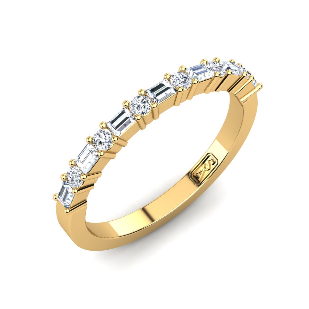 'Rose' Diamond Wedding Band