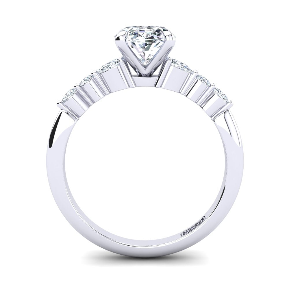 'Dee' Oval Cut Engagement Ring