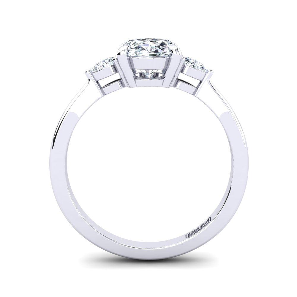 'Marlo' Oval Cut Engagement Ring