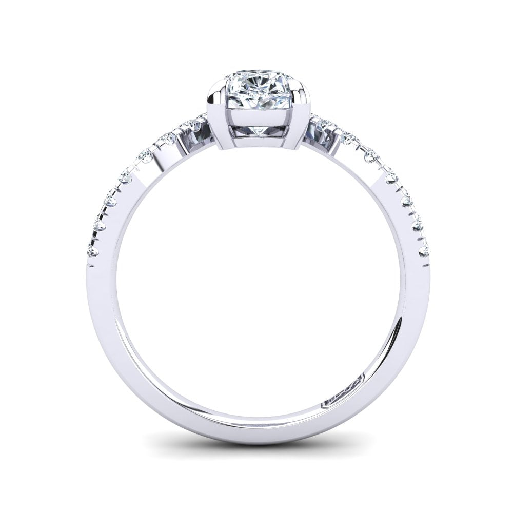 'Paige' Pear Cut Engagement Ring