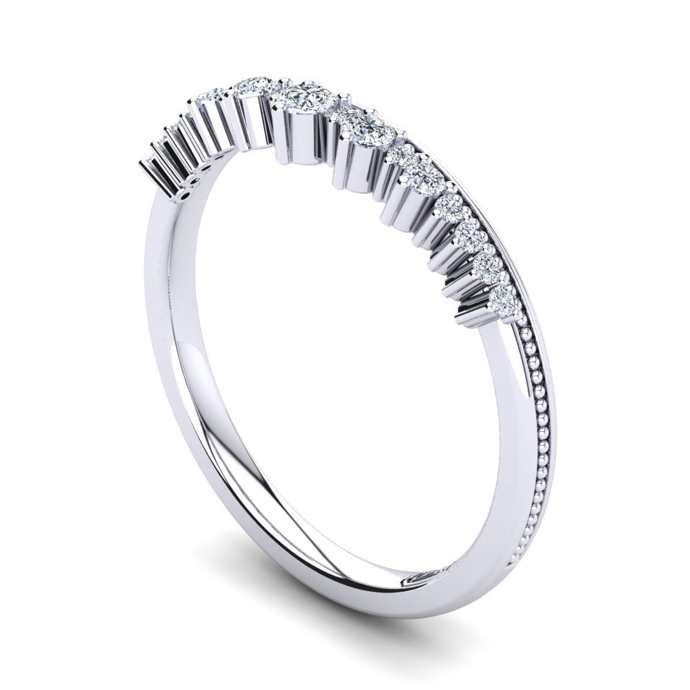 'Venus' Diamond Wedding Band