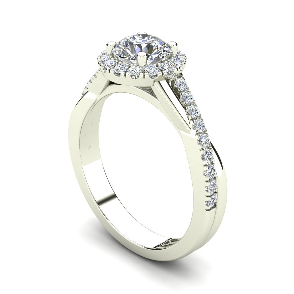 'Anna' Round Brilliant Cut Engagement Ring