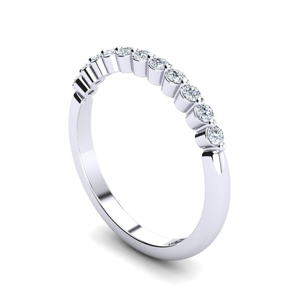 'Annie' Diamond Wedding Band
