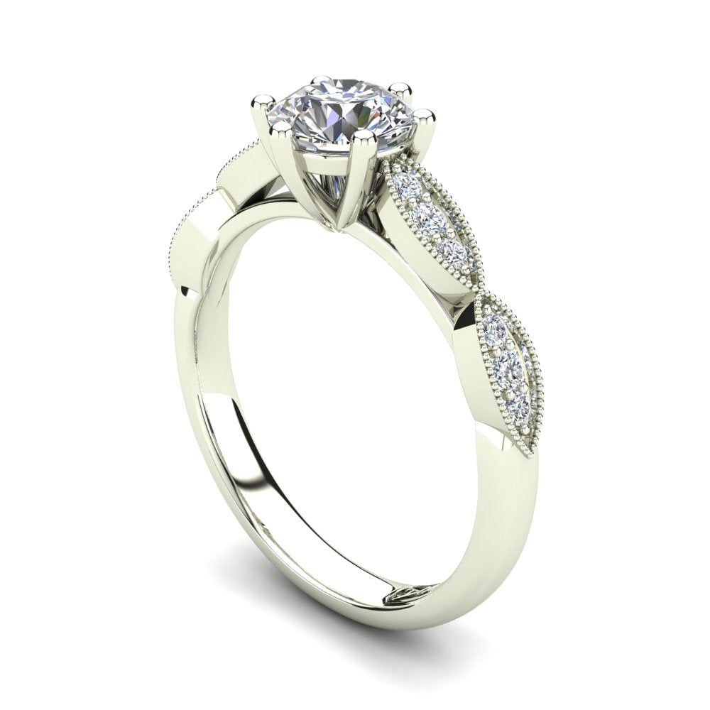 'Lisa' Round Brilliant Cut Engagement Ring