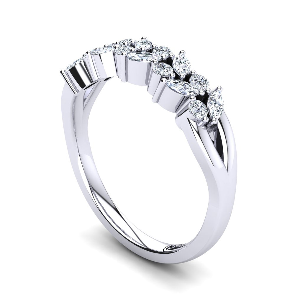 'Kat' Diamond Wedding Band